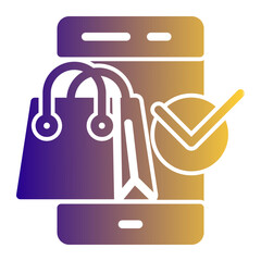 Intelligent Purchase Icon from Cyber Monday Icon Collection (Solid Gradient Style)