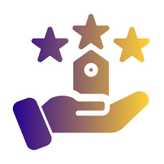 Satisfaction Rating Icon from Cyber Monday Icon Collection (Solid Gradient Style)