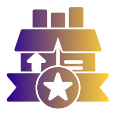 Festive Present Icon from Cyber Monday Icon Collection (Solid Gradient Style)