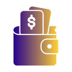 Money Holder Icon from Cyber Monday Icon Collection (Solid Gradient Style)