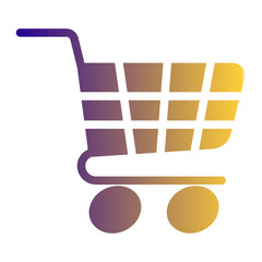 Intelligent Cart Icon from Cyber Monday Icon Collection (Solid Gradient Style)
