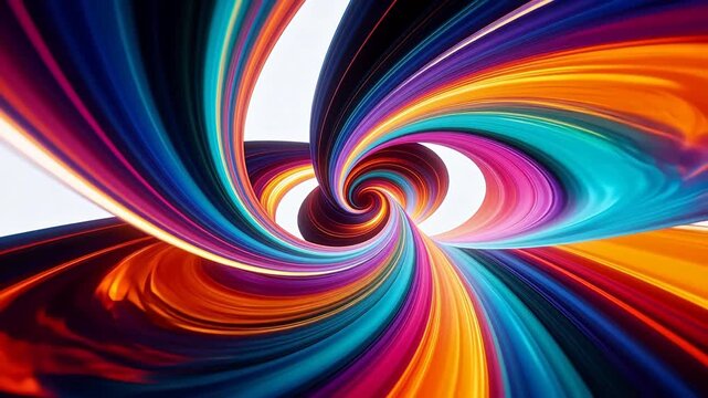 Colorful abstract spiral pattern