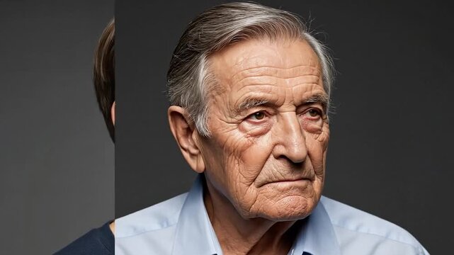 Conceptual Time Lapse of Human Aging from Boyhood to Seniority