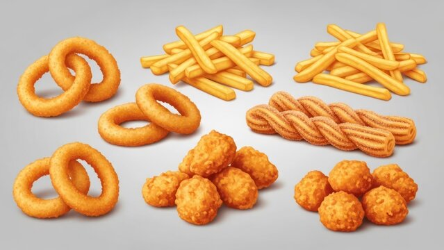 cookies on a white background