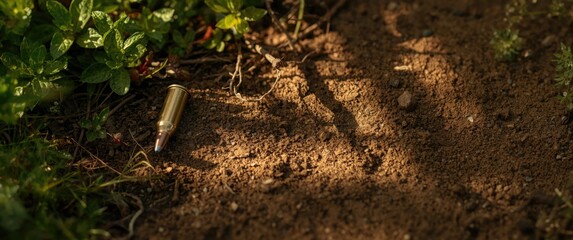 Fototapeta premium Nature - Bullet Primer Surrounded by Other Plants