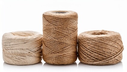 Obraz premium Spool Of Jute String Isolated On White Background
