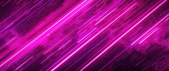 Abstract pink neon line against a backdrop