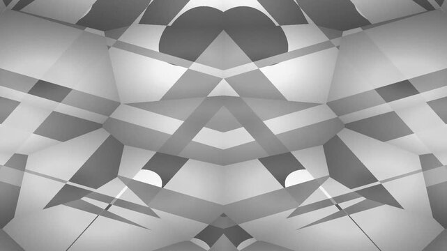 Creating Abstract Geometric Visuals in Monochrome Artful Motion
