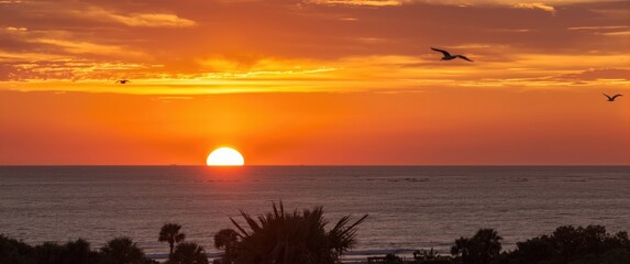 Detailed view of the sunset