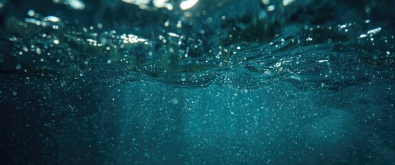 Rain drops on underwater water surface background featuring pattern, abstract texture, water, nature, and light white sea circles