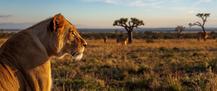 South African Veld Lions - Male