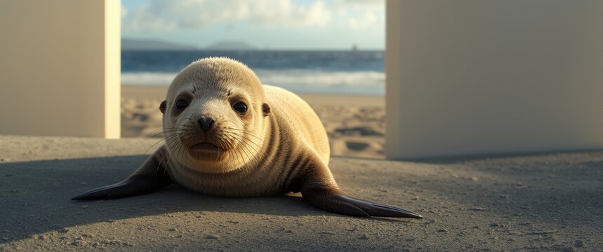 Galapagos Islands: Sea lion pup on Isla Floreana