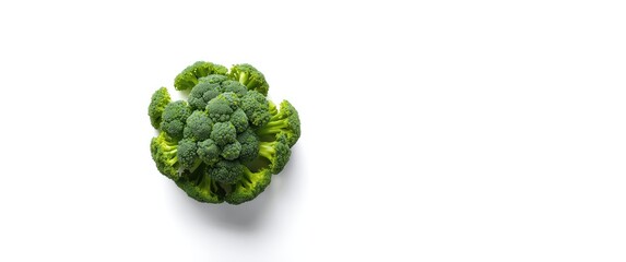 Fototapeta premium Isolated group of steamed broccoli on white background