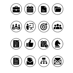 Business productivity and creative growth character set