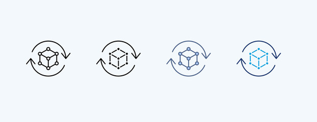Continuity Framework Multiple Icon Illustration Vector