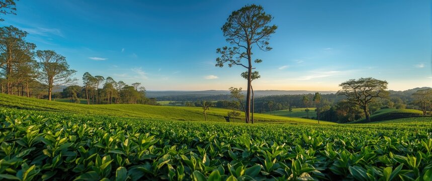 Beautiful view of Valparai tea estates