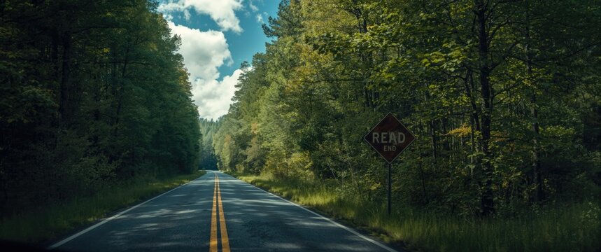 The final stretch of the road