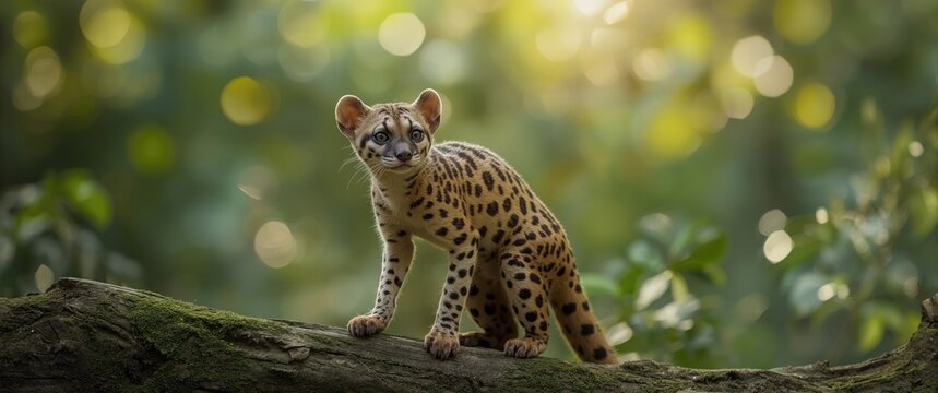 Genetta genetta (Common genet) observed in Malaga, Spain