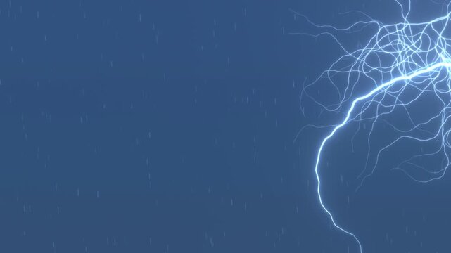 lightning thunderbolt in dark background
