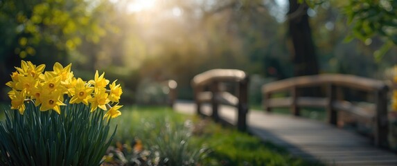 Blooming Daffodils at Gibbs Gardens