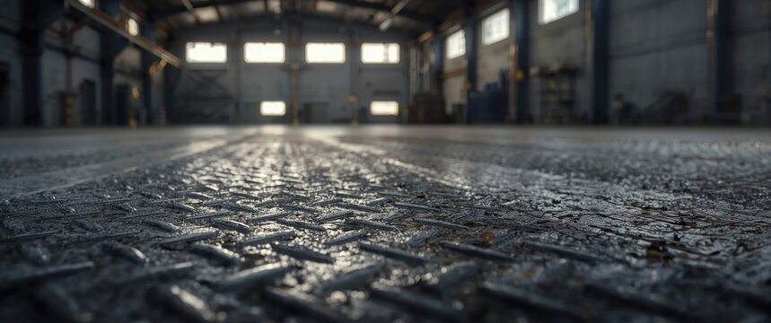 Abstract background featuring grunge stainless steel tread diamond plate industrial flooring texture