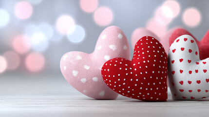 Hearts background. Valentine's Day.