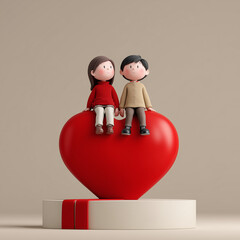 Couple in love. Valentine's Day.