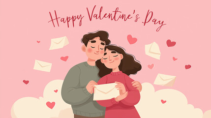 Couple in love. Valentine's Day.