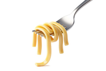 3d Rendering Of Spaghetti Pasta Strands On Fork