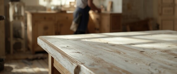 Antique White Melamine Table Surface Texture