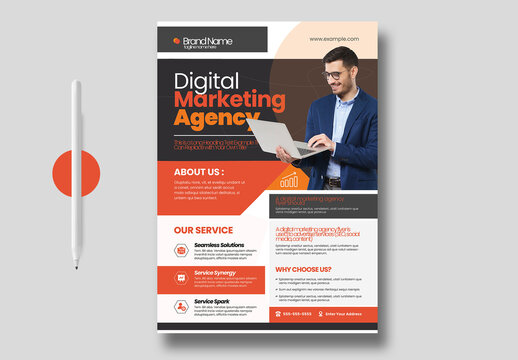 Digital Marketing Agency Flyer Design Template