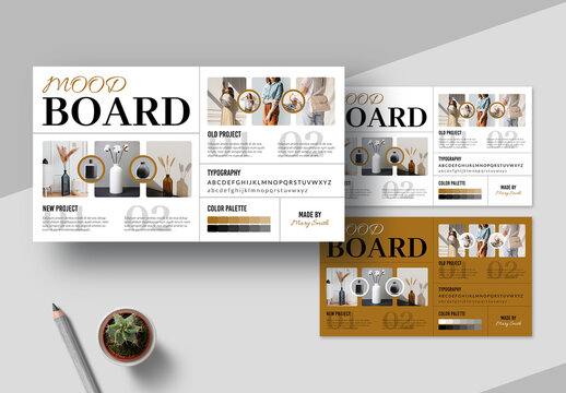 Mood Board Template Layout