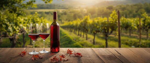 Obraz premium Free zone for napkin wine