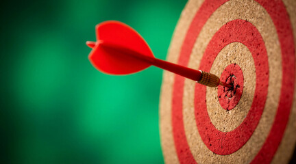 Bullseye Hit - Achieving Goals and Success