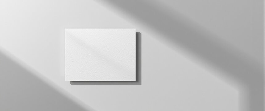 Landscape A6 mockup of textured invitation card or flyer