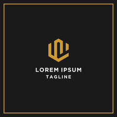 uw or sw hexagon logo