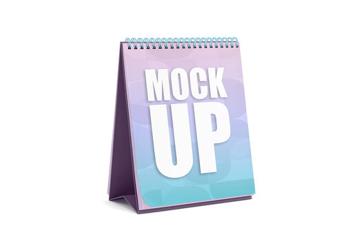 Spiral Desk Calendar Mockup