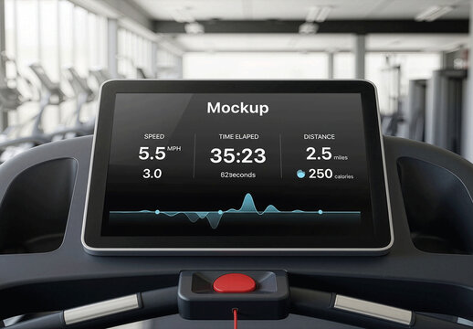Treadmill Screen Mockup