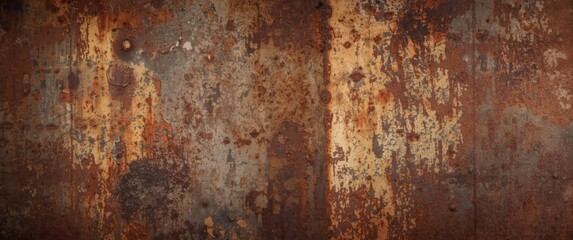Fototapeta premium Background featuring a rusty metal wall with texture