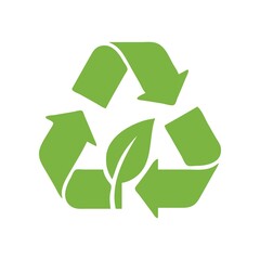 Obraz premium Recycle and eco icon set featuring recycling symbols, sustainability, green energy, and environmental concepts. Clean flat vector icons suitable for UI, ESG projects, packaging, branding, web