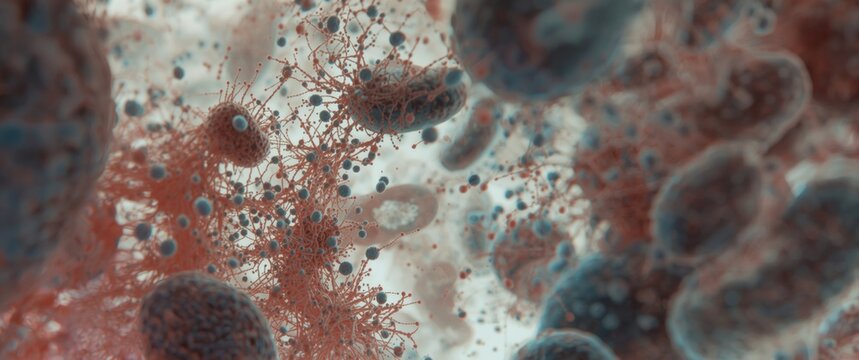 Human urine sediment under microscope revealing leukocytes, epithelial cells, and bacteria