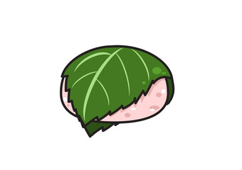 桜餅のイラスト