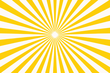 Bright Yellow Sunburst Design