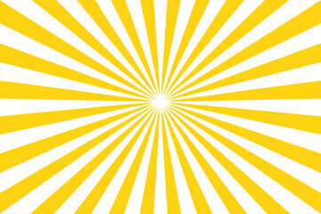 Bright Yellow Sunburst Design