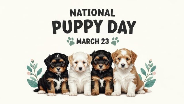 Celebrating national puppy day on march 23