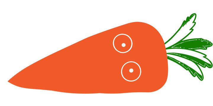Add humor to your projects with this funny carrot cartoon vector illustration. Perfect for kids&rsquo; designs, food graphics, and cheerful art. Ideal for playful and creative works