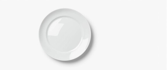 Ceramic plate isolated against a white backdrop