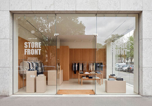 Storefront Window Sticker Mockup