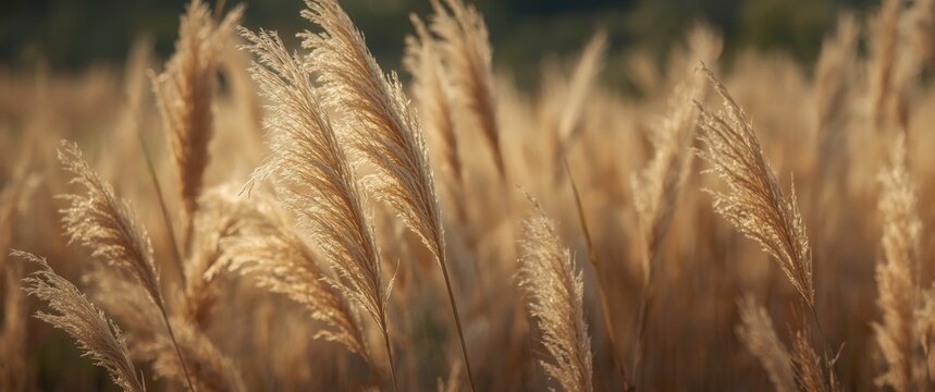 Vertical view of Phalaris arundinacea or reed canary grass