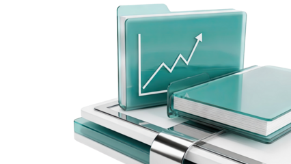 Growth Chart in Folder and Books
